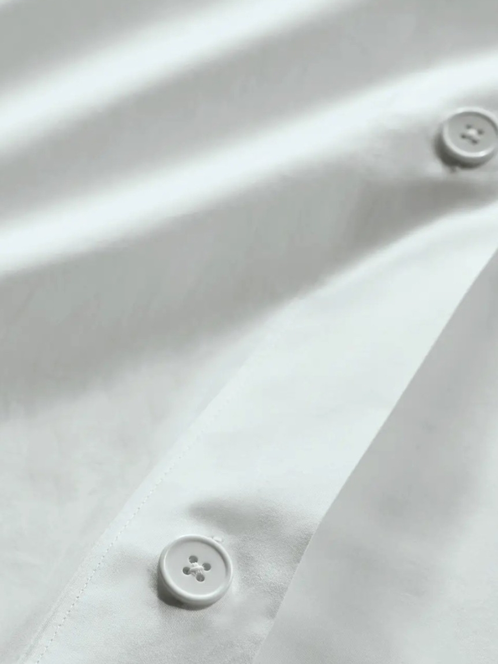 Quince Organic Crisp Percale Duvet Set - King/Cal-King - Mist